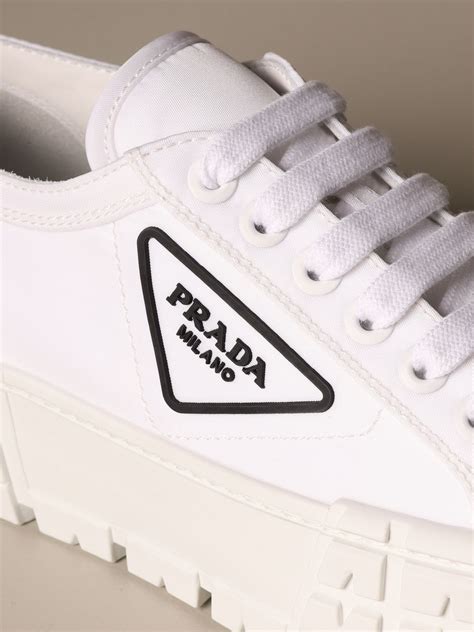 all white prada|prada white sneakers women's.